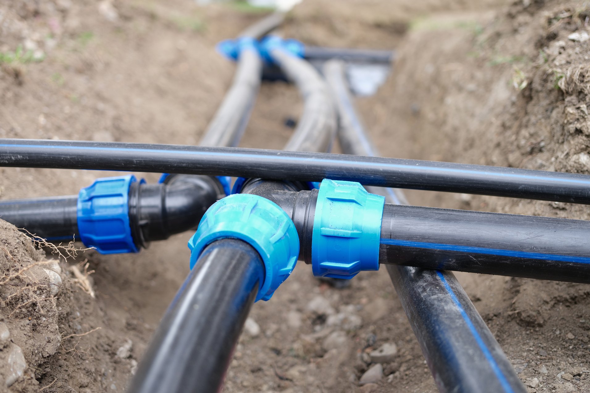 Plumbing Water Drainage or Underground Irrigation System