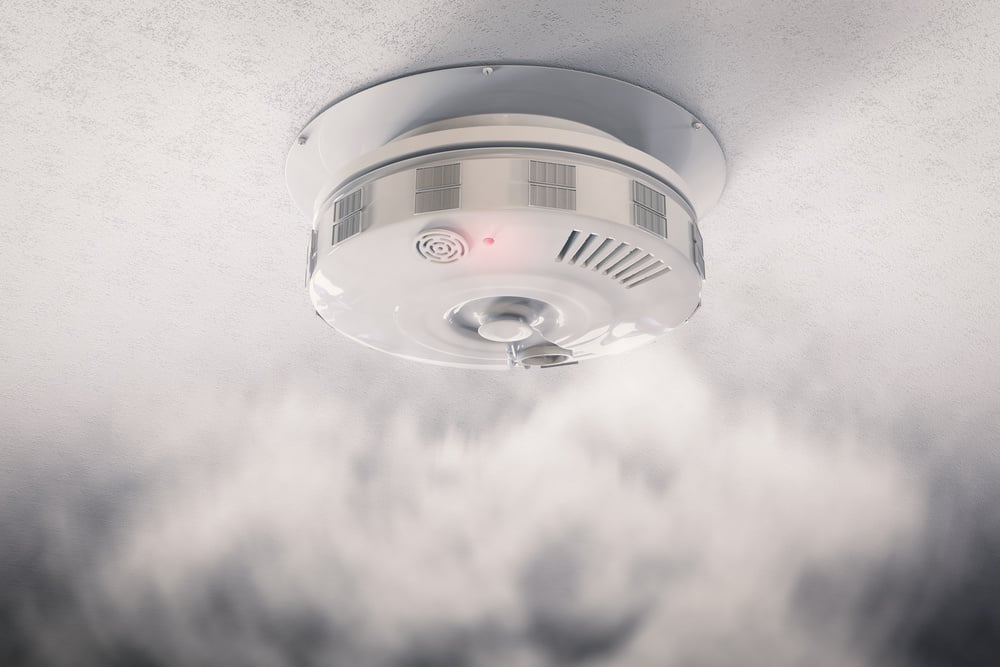 Smoke Detector on Ceiling